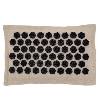 Массажная акупунктурная подушка (квадратная) EcoRelax, черный-4